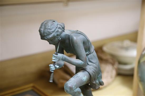 A Sussé bronze of The Three Graces, signed Matto, length 77.5cm